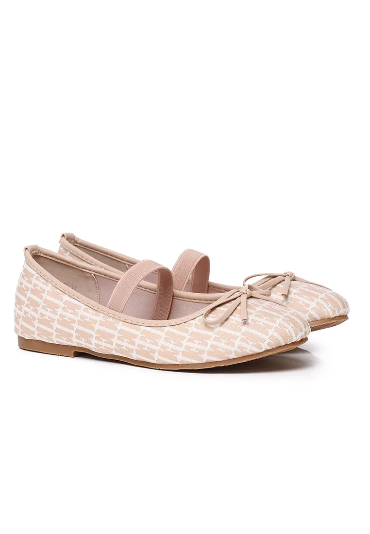 Patrice Comfy Fit Footbed Microfiber Leather Flats & Ballerina In Blush