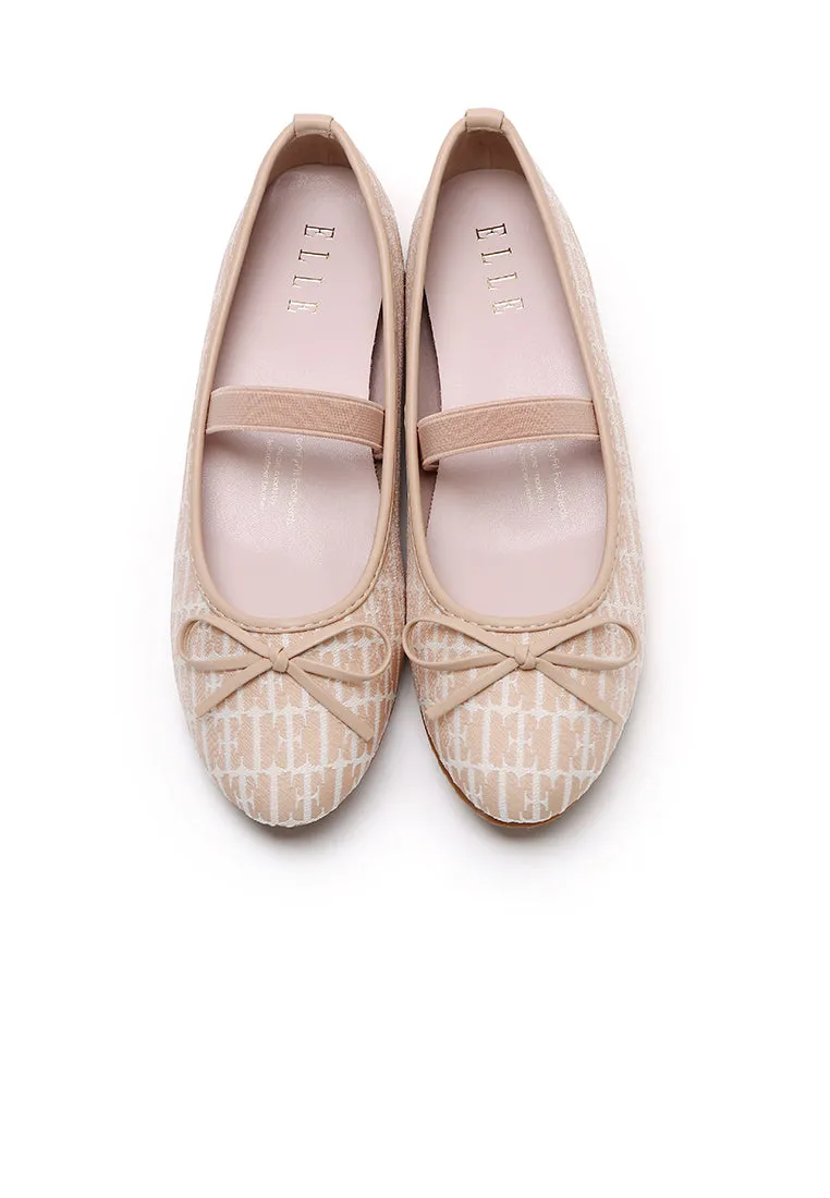 Patrice Comfy Fit Footbed Microfiber Leather Flats & Ballerina In Blush