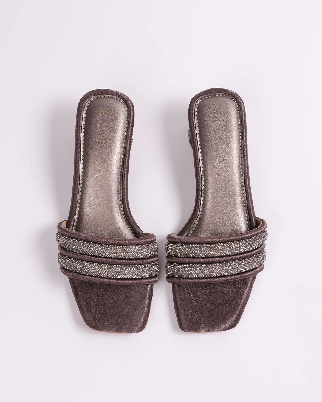 Puffy Diamond strap Flats