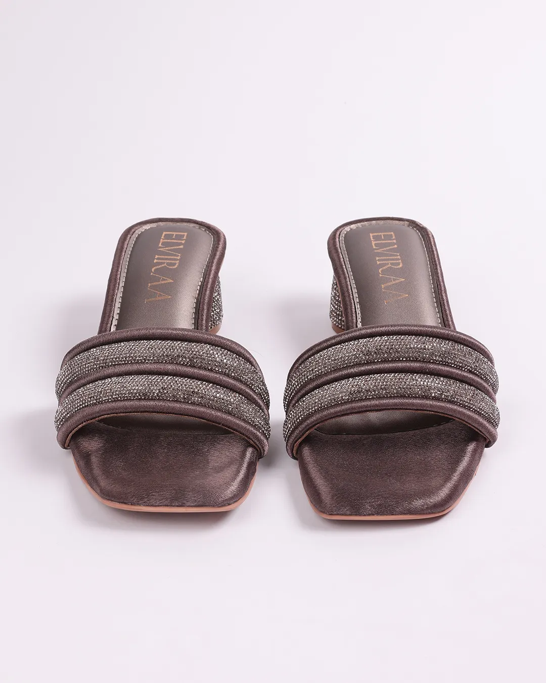 Puffy Diamond strap Flats