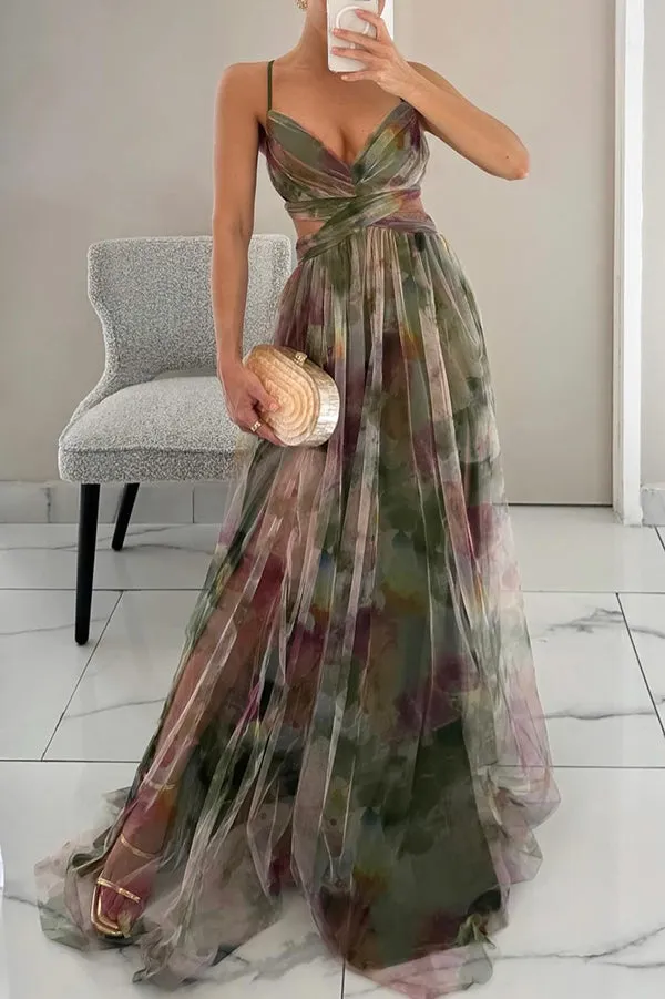 Qyn - Beautiful Maxi Dress with Floral Print