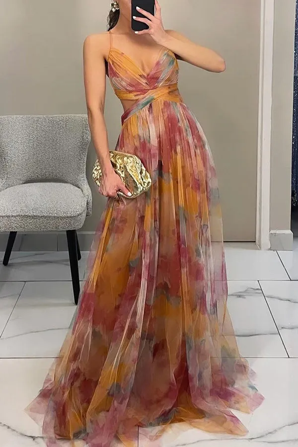 Qyn - Beautiful Maxi Dress with Floral Print