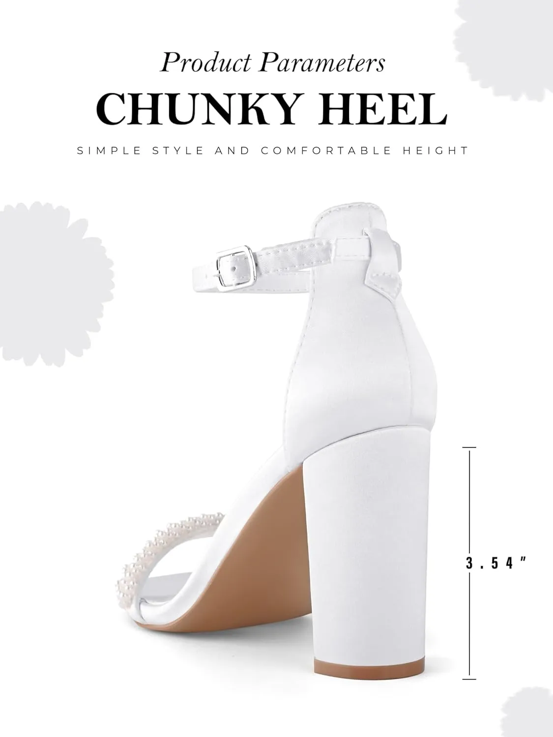 Shoe'N Tale Strappy Heels for Women Chunky Block High Ankle Buckle Heeled Sandals