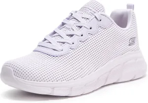 Skechers Women's BOBS Sport Sneakers-Visionary Essence Two Tone Knit Lace Up Machine Washable Vegan Shoes