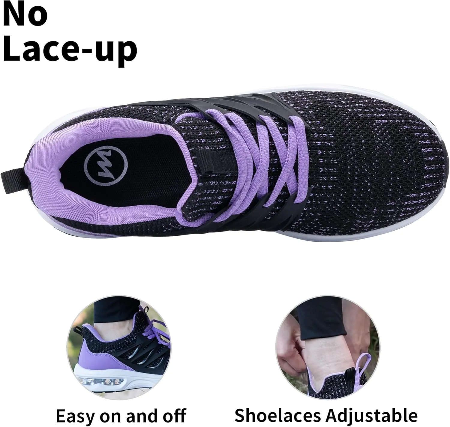 SURRAY Womens Tennis Shoes Slip on Walking Running Sneakers Comfortable Lightweight Gym Sports Workout Footwear US 5.5-11