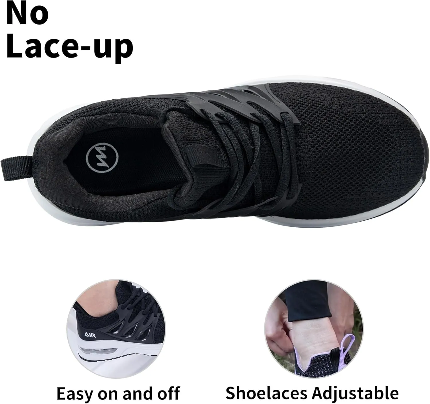 SURRAY Womens Tennis Shoes Slip on Walking Running Sneakers Comfortable Lightweight Gym Sports Workout Footwear US 5.5-11