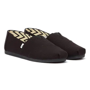 TOMS Alpargata Cotton Canvas Mens Black / Black Espadrilles