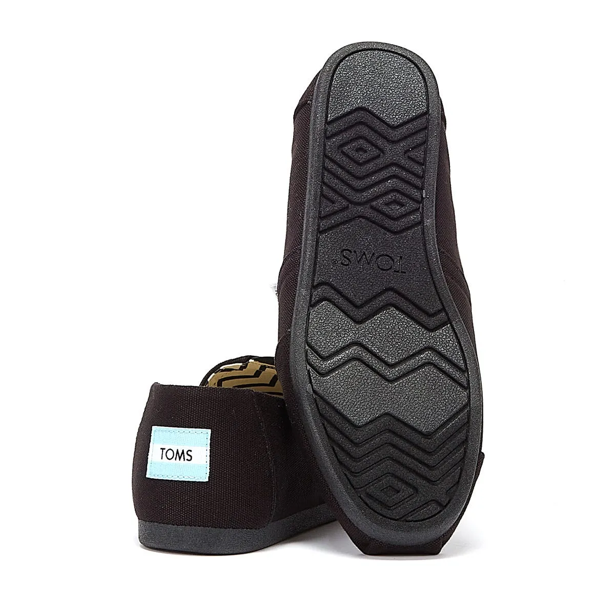 TOMS Alpargata Cotton Canvas Mens Black / Black Espadrilles
