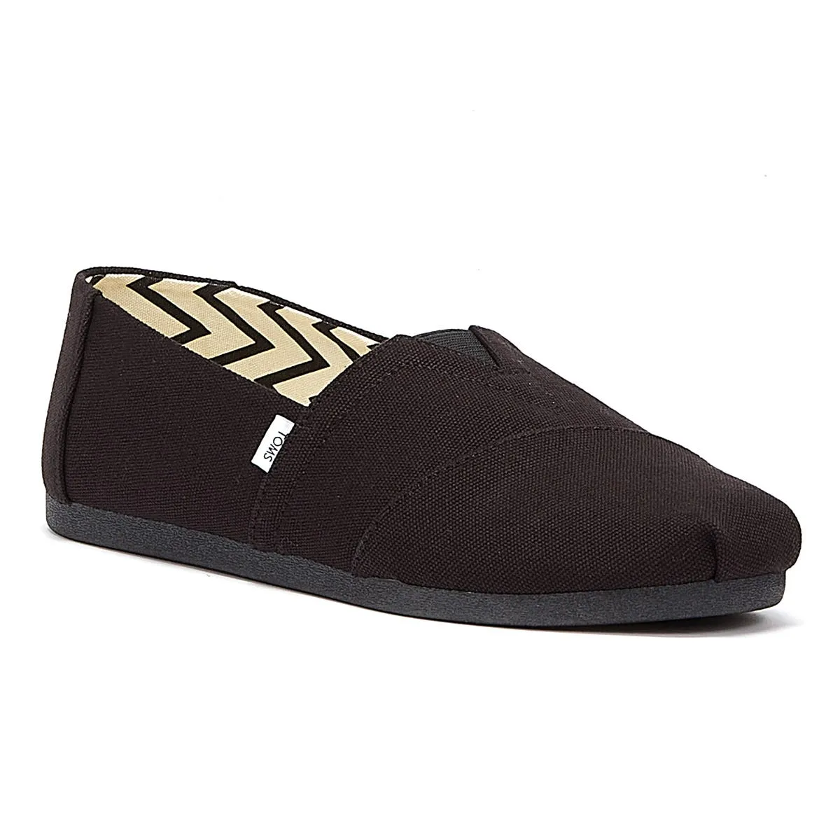 TOMS Alpargata Cotton Canvas Mens Black / Black Espadrilles
