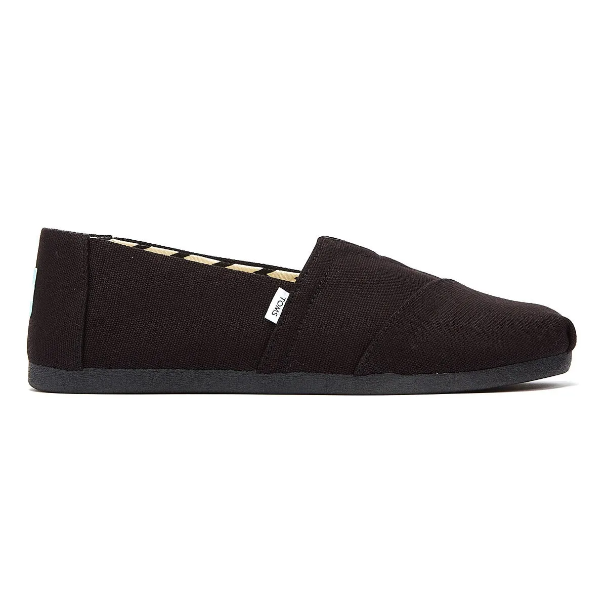 TOMS Alpargata Cotton Canvas Mens Black / Black Espadrilles