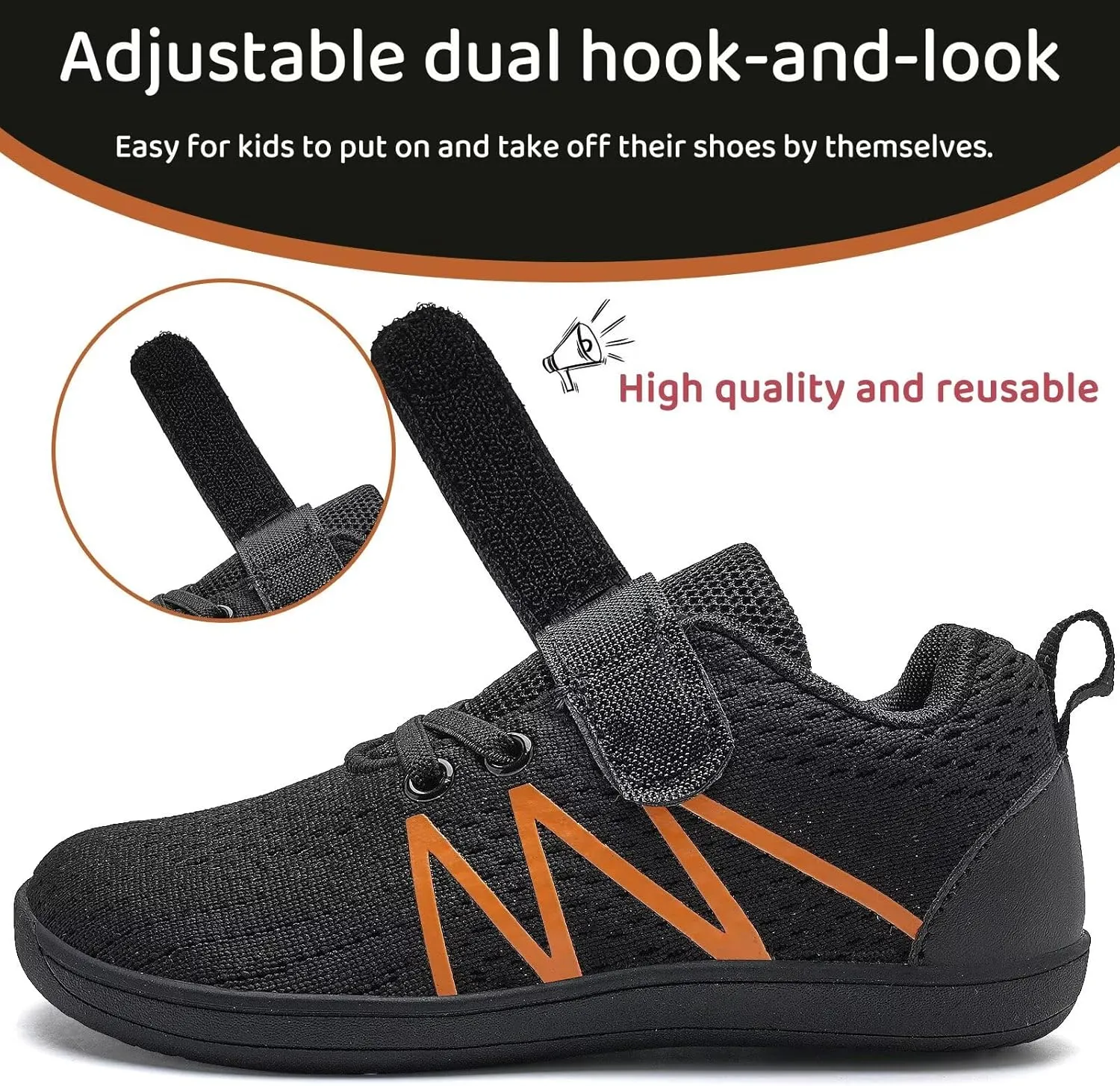 WateLves Toddler Shoes Little Kids Boys Girls Wide Barefoot Shoes Minimalist Walking Sneakers Breathable Lightweight Fit Naturally Zero Drop Sole