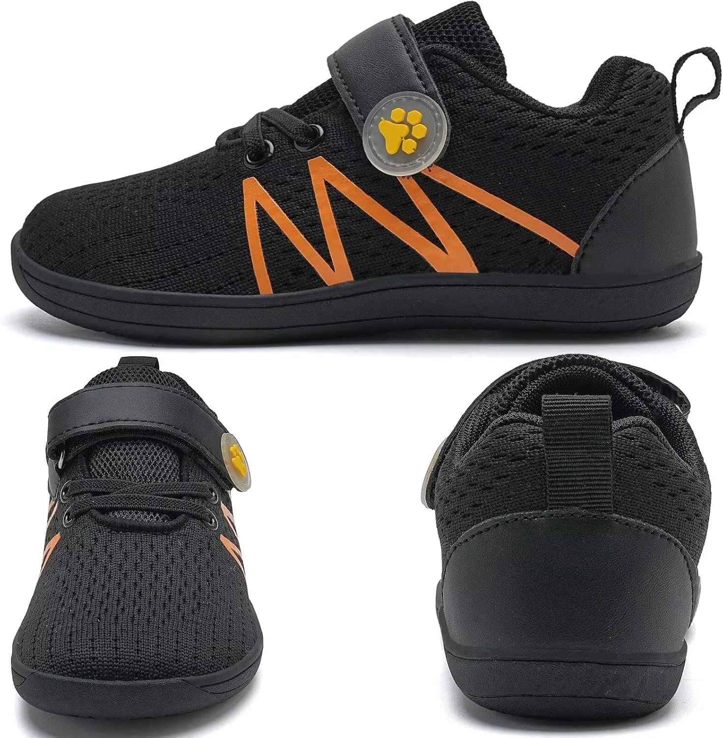 WateLves Toddler Shoes Little Kids Boys Girls Wide Barefoot Shoes Minimalist Walking Sneakers Breathable Lightweight Fit Naturally Zero Drop Sole
