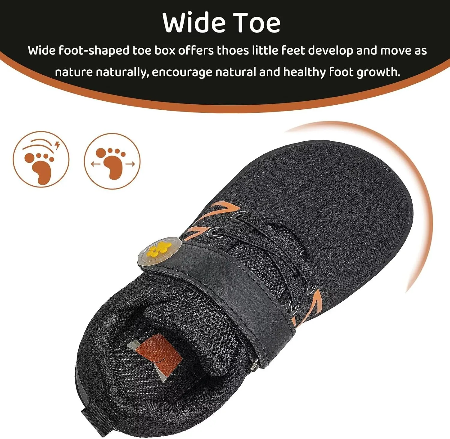 WateLves Toddler Shoes Little Kids Boys Girls Wide Barefoot Shoes Minimalist Walking Sneakers Breathable Lightweight Fit Naturally Zero Drop Sole