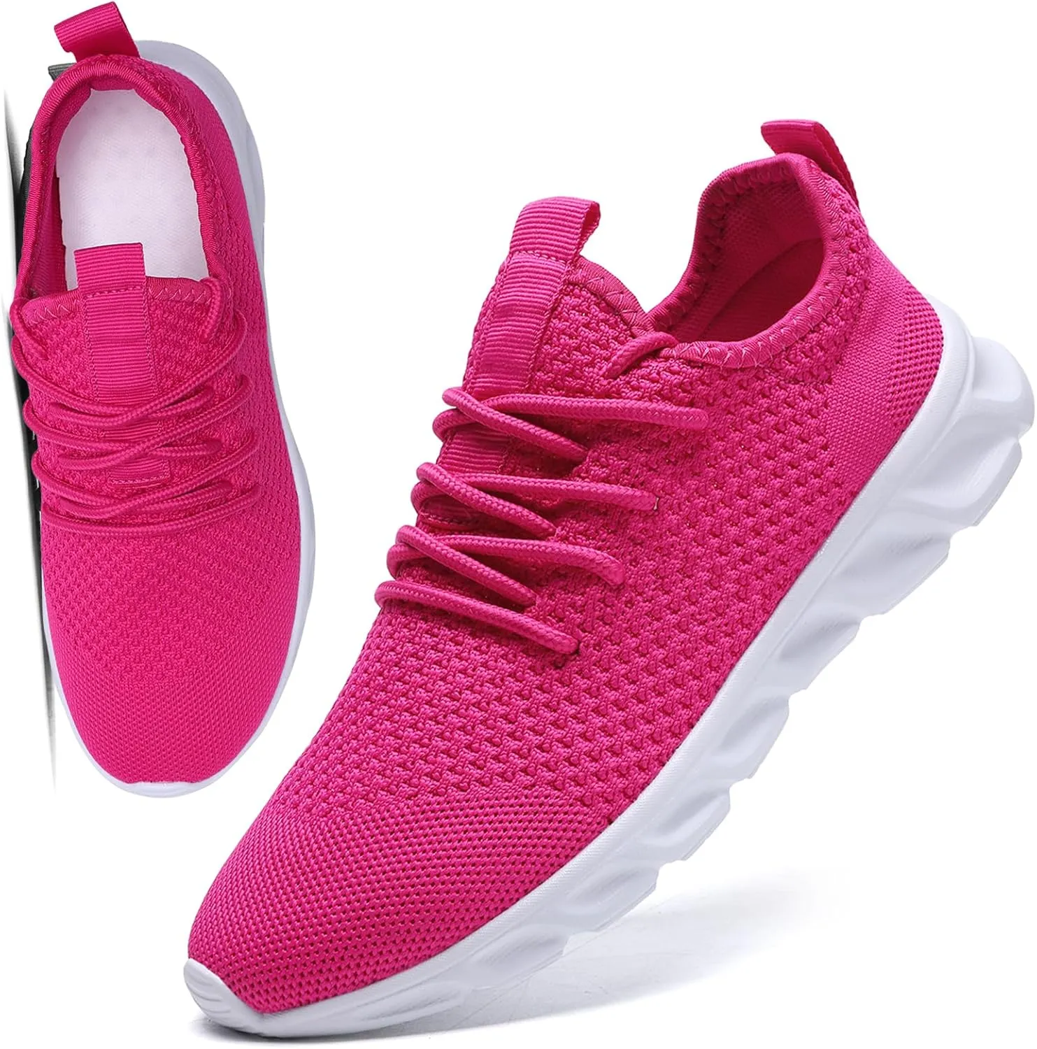 Womens Mens Running Shoes Tennis Sneakers Lightweight Gym Slip on Unisex Shoes Athletic Workout Walking Shoes