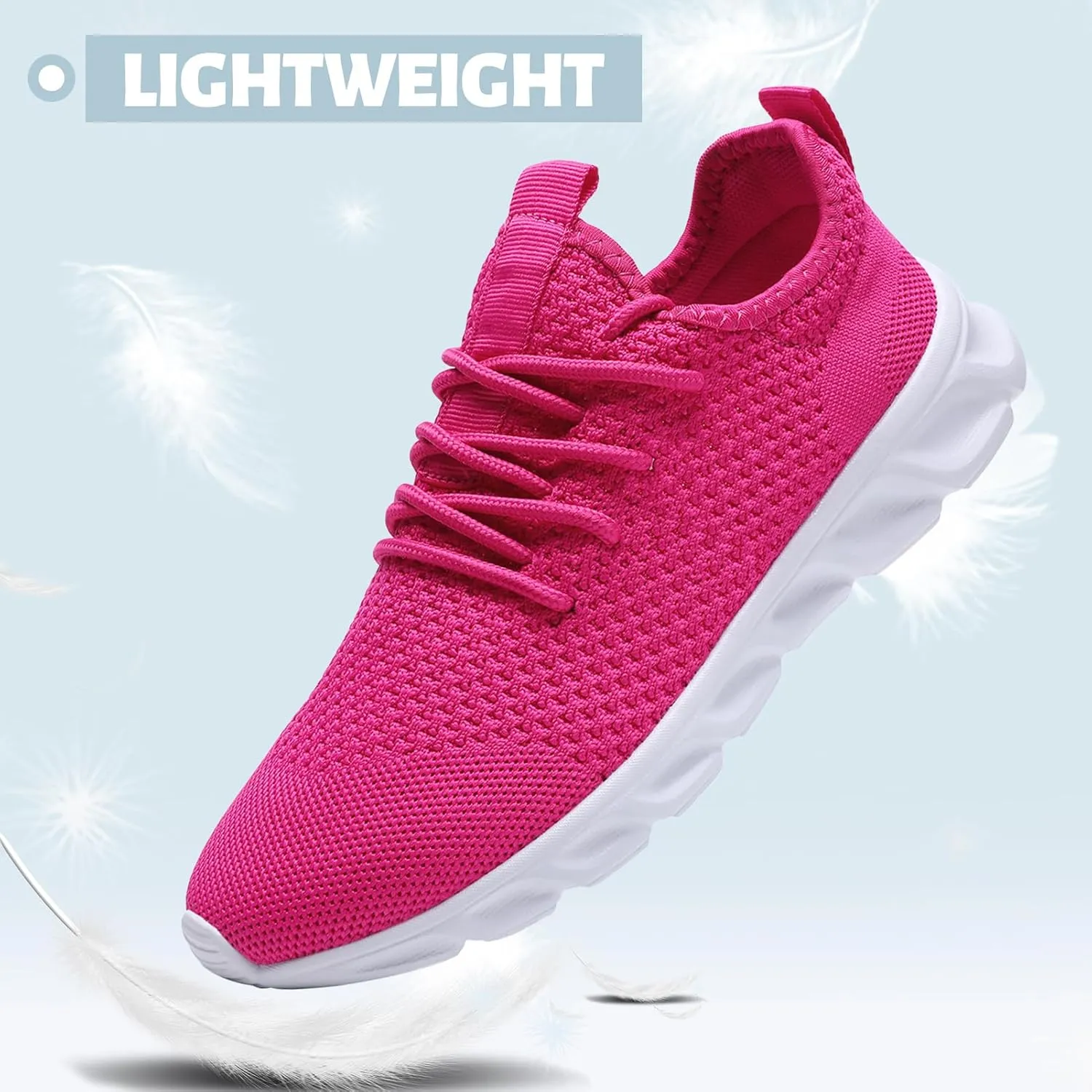 Womens Mens Running Shoes Tennis Sneakers Lightweight Gym Slip on Unisex Shoes Athletic Workout Walking Shoes