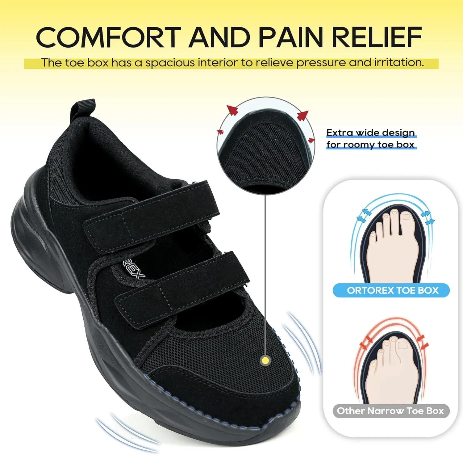 Women's Orthopedic Arch Support Sandals Diabetic Walking Shoes