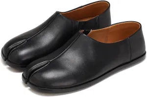 Women's Tabi Leather Loafers Shoes, Split-Toe Slip-On Casual Comfort All-Day Non-Slip Walking Moccasins